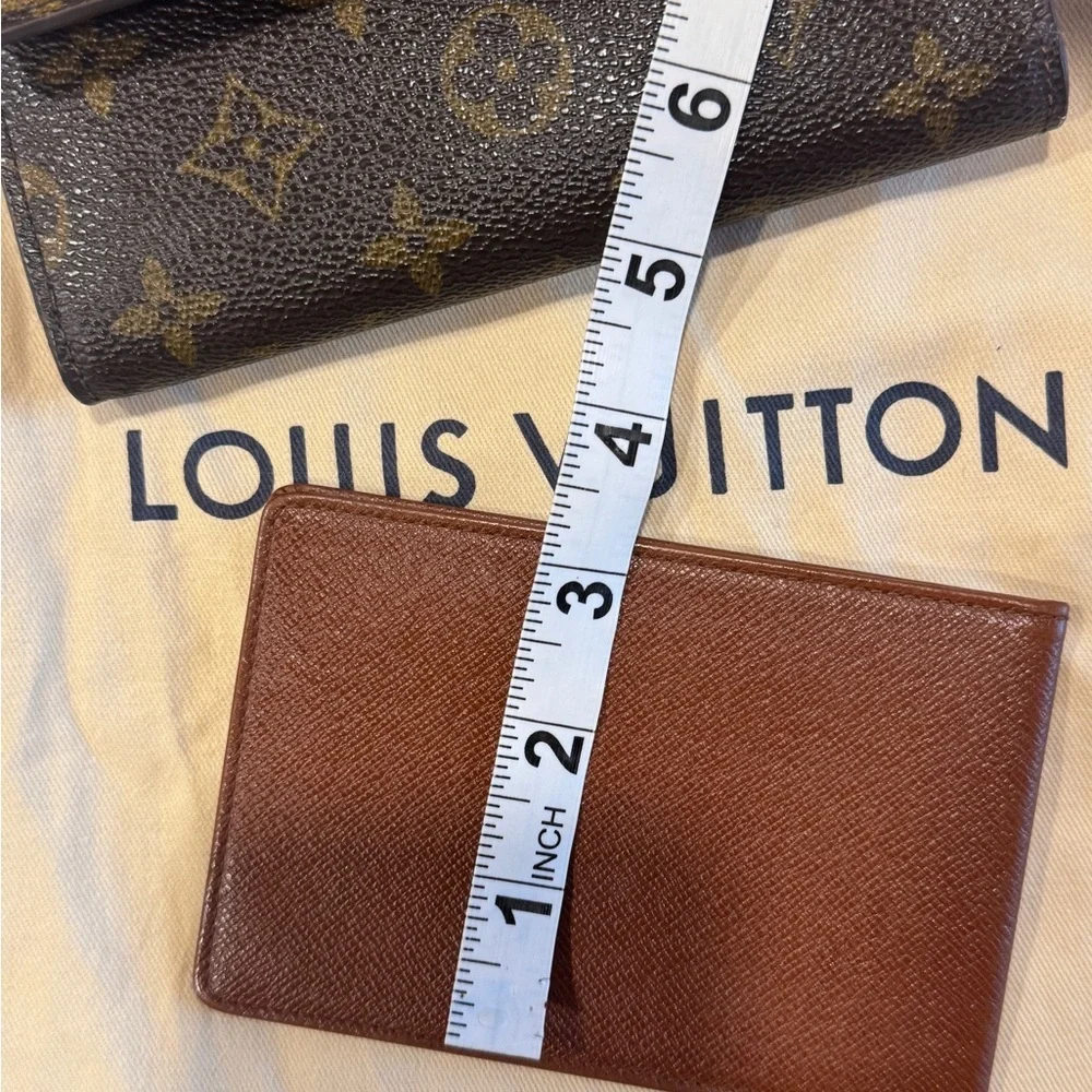 2 piece Louis Vuitton Monogram Trifold Wallet and Insert - Picture 6 of 13